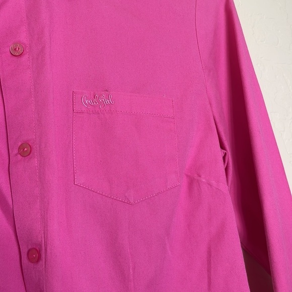 Cruel Girl Pink Button Up Shirt Long Sleeve Size Small - Picture 2 of 3